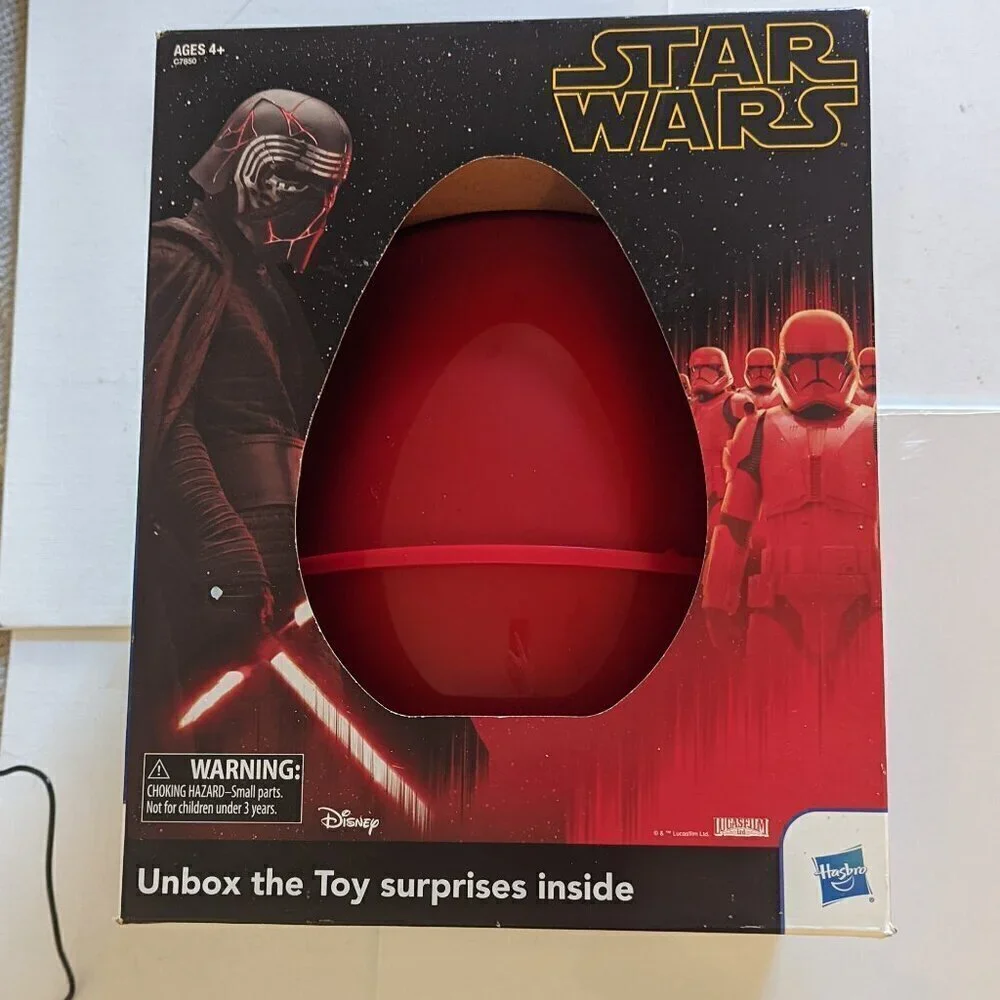 Huge Egg Surprise 6 Action Figures Comics Star Wars Last Jedi Hasbro Disney NWT